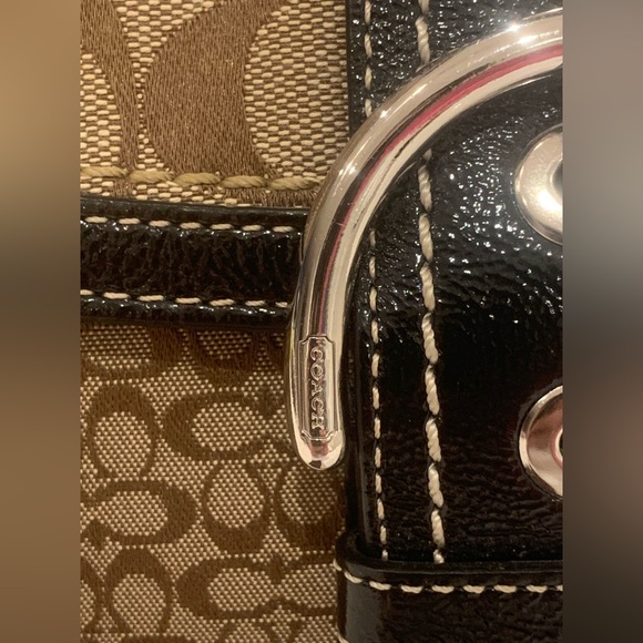 ✨New Y2K Coach Brown and Black Signature Patchwork Soho Shoulder Bag ✨ - Picture 8 of 17